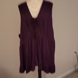 Torrid Deep Purple Sleeveless Blouse
